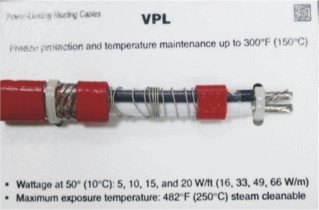 VPL高溫限功率電伴熱帶